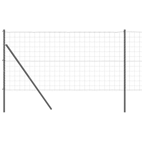 Vidaxxl clôture avec poteau gris 1 x 25 m acier