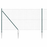 Clôture Vidaxxl avec poteau vert 1,2 x 10 m acier et PVC