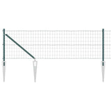Clôture Vidaxxl avec poteau vert 0,4 x 10 m acier et PVC