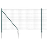 Clôture Vidaxxl avec poteau vert 1 x 10 m acier et PVC