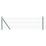 Vidaxl hek met paal groen 0,6 x 10 m staal en pvc