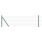 Vidaxl hek met paal groen 0,6 x 10 m staal en pvc