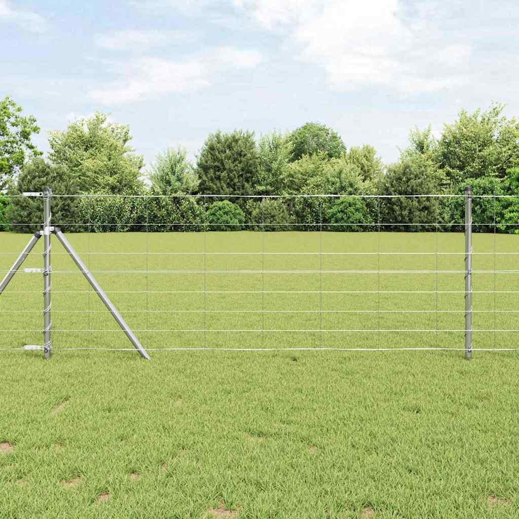 Vidaxl afrasteringspaal gegalvaniseerd 25 x 0,8 m staal