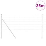 Vidaxl afrasteringspaal gegalvaniseerd 25 x 1 m staal