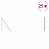 Vidaxl afrasteringspaal gegalvaniseerd 25 x 0,8 m staal