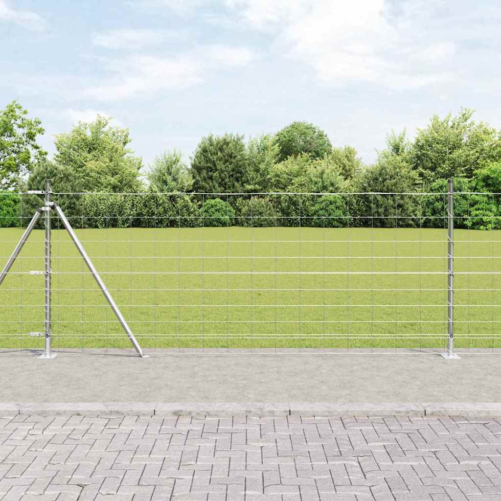 Vidaxl afrasteringspaal gegalvaniseerd 25 x 1 m staal