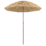 Vidaxl strandparasol naturel 255 x 255 x 255 cm polyester en staal