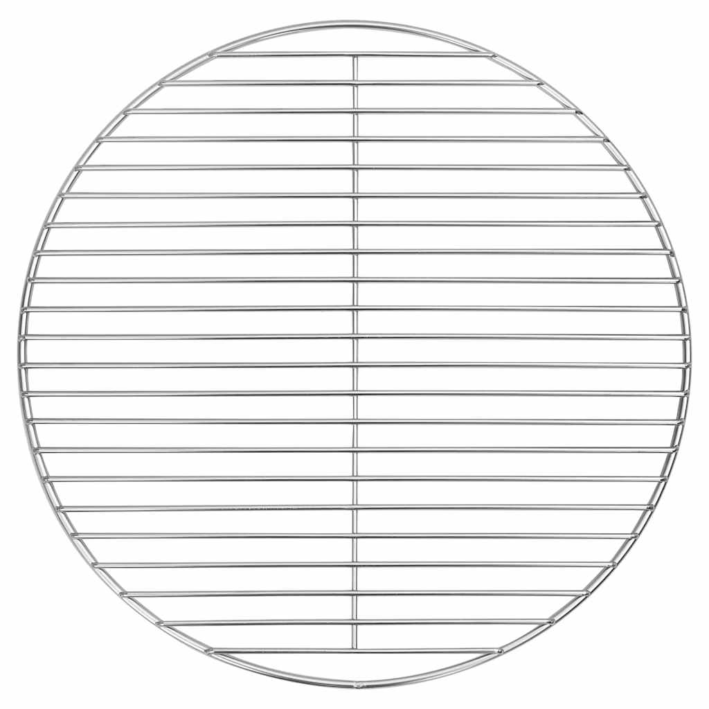 Vidaxl barbecuerooster zilver 43 x 43 cm roestvrij staal