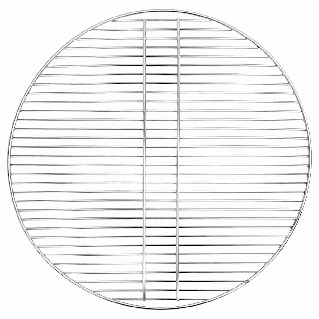Vidaxl barbecuerooster zilver 60 x 60 cm roestvrij staal