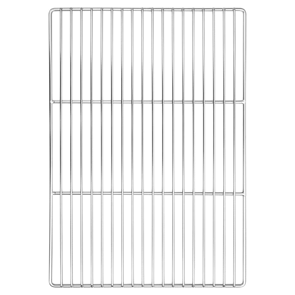 Vidaxl grillrooster zilver 50 x 35 cm roestvrij staal
