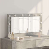 Vidaxl schmink spiegel rechthoekig beton grijs 80 x 45 x 18 cm