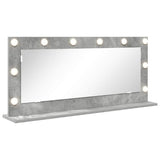 Vidaxl schmink spiegel rechthoekig beton grijs 100 x 45 x 18 cm