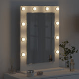 Vidaxl schmink spiegel wit 70 x 50 x 18 cm glas en hout met kunststof