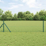 Vidaxl afrasteringspaal groen 10 x 0,6 m (13 mm gaas) staal en pvc