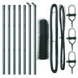 Vidaxl afrasteringspaal groen 10 x 0,6 m (36 mm gaas) staal en pvc