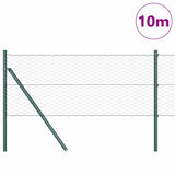 Vidaxl afrasteringspaal groen 10 x 0,6 m (36 mm gaas) staal en pvc