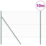 Vidaxl afrasteringspaal groen 10 x 1,6 m (36 mm gaas) staal en pvc