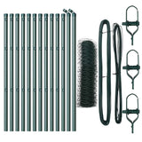 Vidaxl afrasteringspaal groen 25 x 0,5 m (36 mm gaas) staal