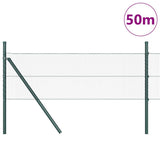 Vidaxl afrasteringspaal grijs 50 x 0,4 m (13 mm gaas) staal en pvc
