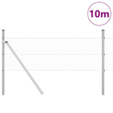 Vidaxl afrasteringspaal zilver 10 x 0,5 m (25 mm gaas) staal