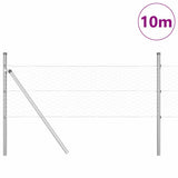 Vidaxl afrasteringspaal zilver 10 x 0,8 m (36 mm gaas) staal