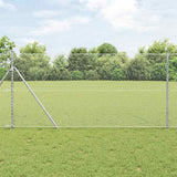 Vidaxl afrasteringspaal zilver 10 x 1 m (25 mm gaas) staal