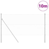 Vidaxl afrasteringspaal zilver 10 x 1 m (25 mm gaas) staal