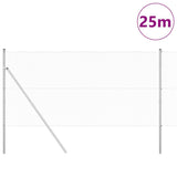 Vidaxl afrasteringspaal zilver 25 x 1,2 m (13 mm gaas) staal