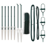 Vidaxl afrasteringspaal groen 10 x 0,5 m (36 mm gaas) staal en pvc