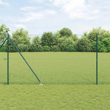 Vidaxl afrasteringspaal groen 10 x 1,6 m (13 mm gaas) staal en pvc
