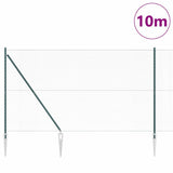 Vidaxl afrasteringspaal groen 10 x 1,6 m (13 mm gaas) staal en pvc