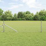 Vidaxl afrasteringspaal zilver 10 x 0,8 m (36 mm gaas) staal