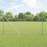 Vidaxl afrasteringspaal zilver 10 x 1 m (36 mm gaas) staal