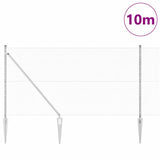 Vidaxl afrasteringspaal zilver 10 x 1,2 m (13 mm gaas) staal