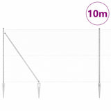 Vidaxl afrasteringspaal zilver 10 x 1,5 m (25 mm gaas) staal