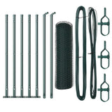 Vidaxl afrasteringspaal groen 10 x 0,5 m (13 mm gaas) staal en pvc