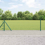 Vidaxl afrasteringspaal groen 10 x 0,5 m (36 mm gaas) staal en pvc