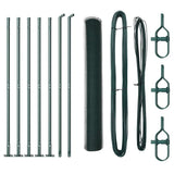Vidaxl afrasteringspaal groen 10 x 1 m (13 mm gaas) staal en pvc