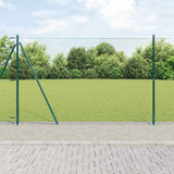 Vidaxl afrasteringspaal groen 10 x 1,6 m (36 mm gaas) staal en pvc