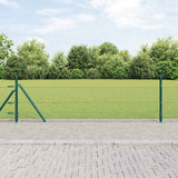 Vidaxl afrasteringspaal groen 25 x 0,5 m (13 mm gaas) staal