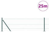 Vidaxl afrasteringspaal groen 25 x 0,6 m (25 mm gaas) staal en pvc