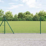 Vidaxl afrasteringspaal groen 25 x 1 m (13 mm gaas) staal