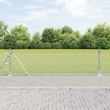 Vidaxl afrasteringspaal zilver 10 x 0,5 m (13 mm gaas) staal