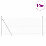 Vidaxl afrasteringspaal zilver 10 x 1 m (13 mm gaas) staal