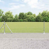 Vidaxl afrasteringspaal zilver 25 x 0,6 m (36 mm gaas) staal