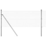 Vidaxl afrasteringspaal zilver 10 x 0,6 m (12 x 12 mm gaas) staal