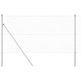 Vidaxl afrasteringspaal zilver 10 x 1 m (25 x 25 mm gaas) staal