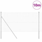 Vidaxl afrasteringspaal zilver 10 x 1,2 m (12 x 12 mm gaas) staal