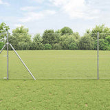 Vidaxl afrasteringspaal zilver 10 x 1,2 m (25 x 25 mm gaas) staal
