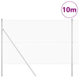 Vidaxl afrasteringspaal zilver 10 x 1,6 m (12 x 12 mm gaas) staal